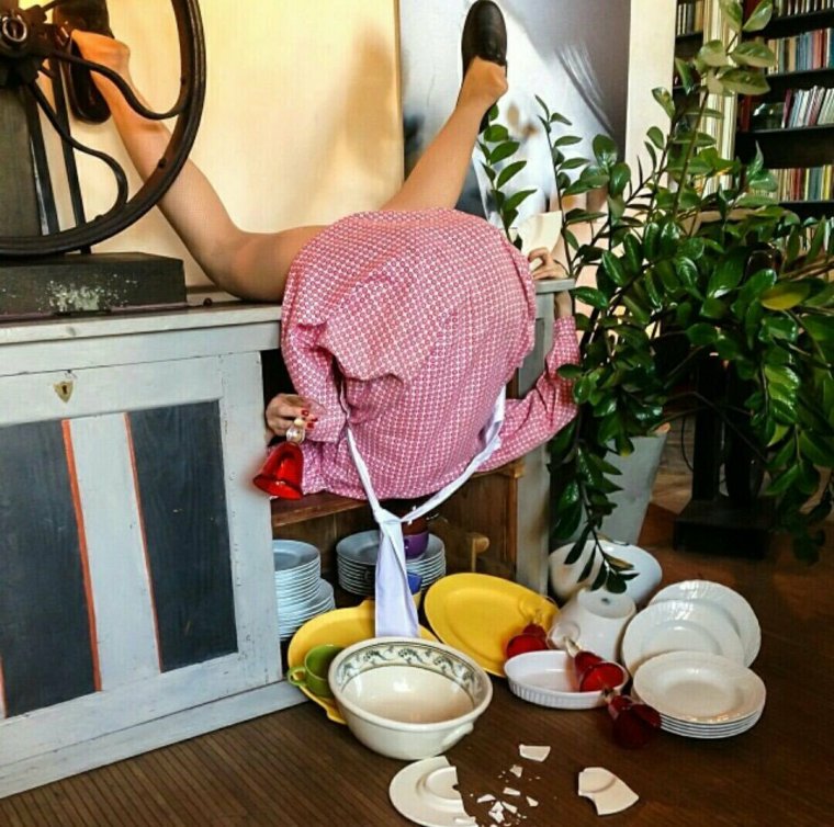 Устала на кухне