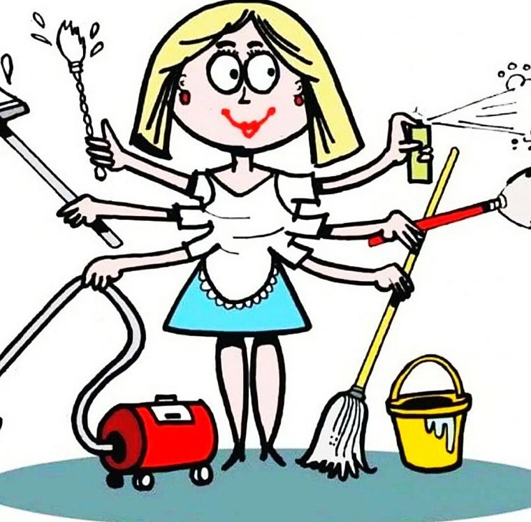 Уборка карикатура