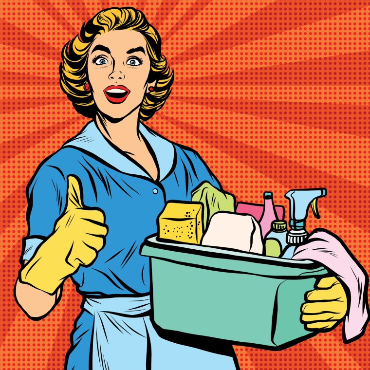 Уборка карикатура