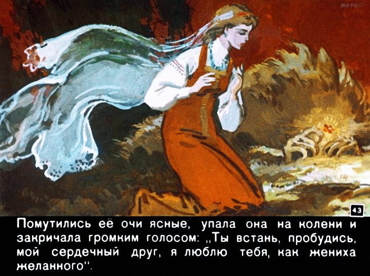 Диафильм Аленький цветочек 1963