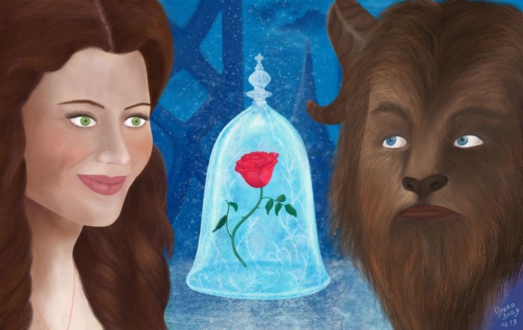 Аленький цветочек и красавица и чудовище