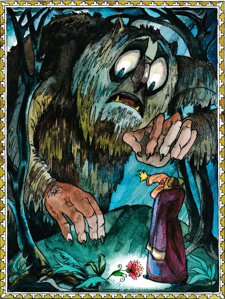 Аленький цветочек чудовище и купец