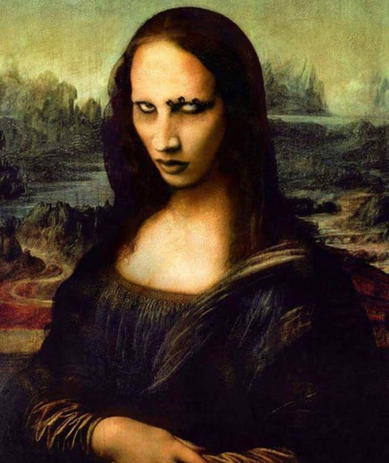 Мона Лиза Разрисованная