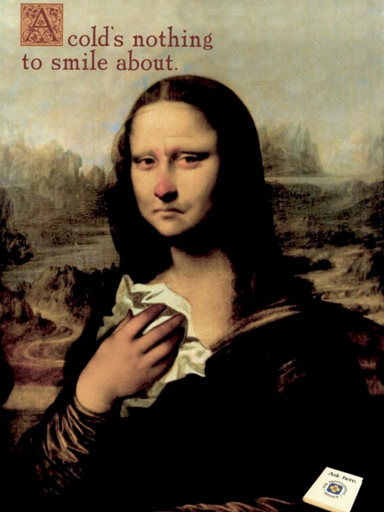 Мона Лиза с айфоном и губами