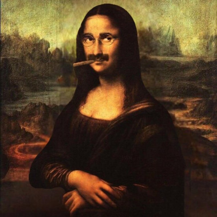 Мона Лиза с жвачкой