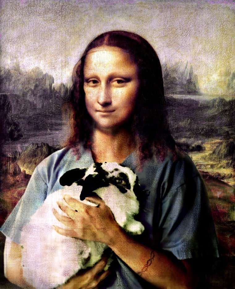 Мона Лиза тогда и сейчас