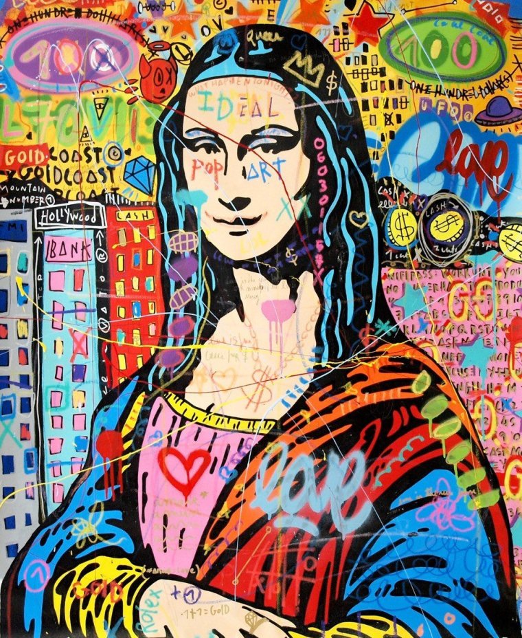 Фото карикатуры на Мону Лизу