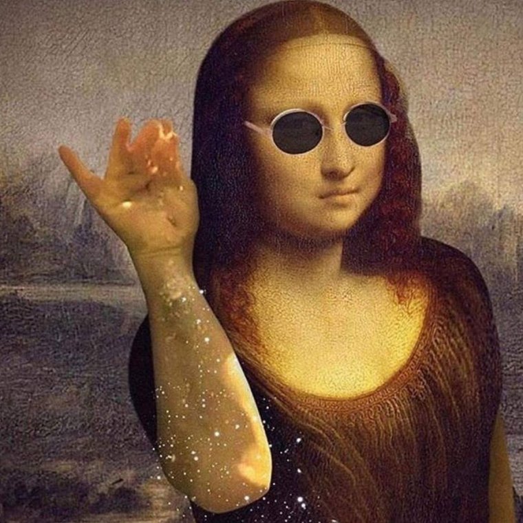 Мона Лиза с сигаретой