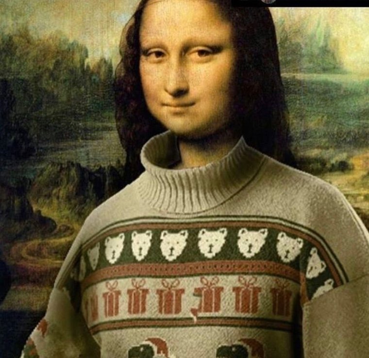 Перерисованная Мона Лиза