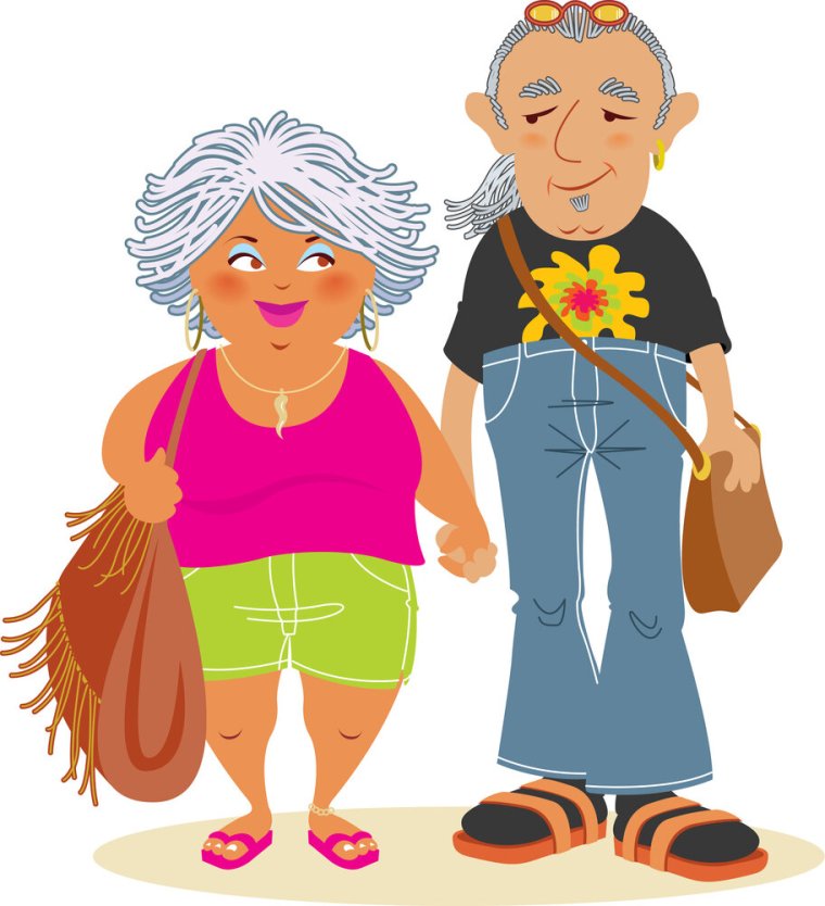 Классные дедушка и бабушка