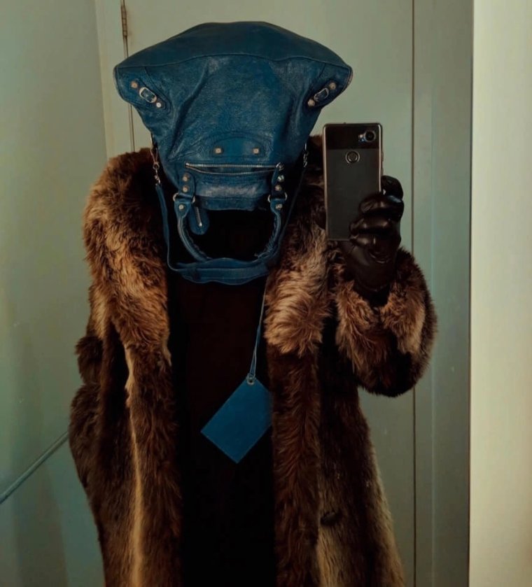 Сумка на голове