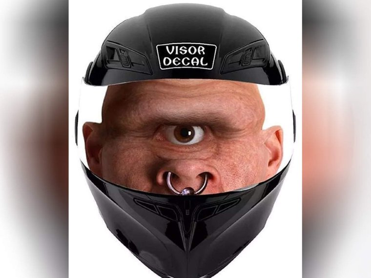 Смешные мотошлемы