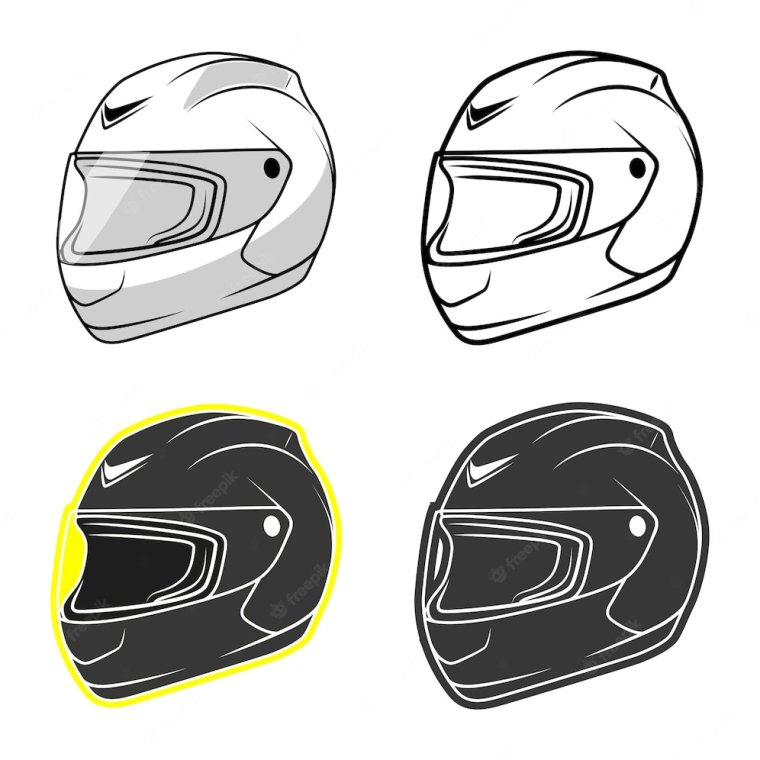 Мотоциклетный шлем вектор
