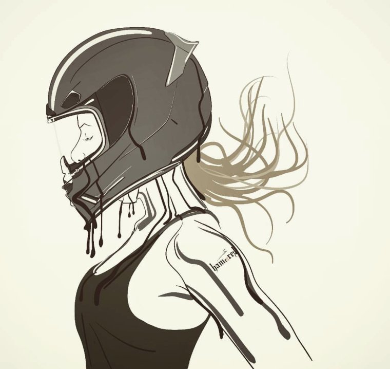 Мотоциклетный шлем арт