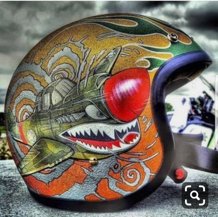 Мотошлем Олд скул