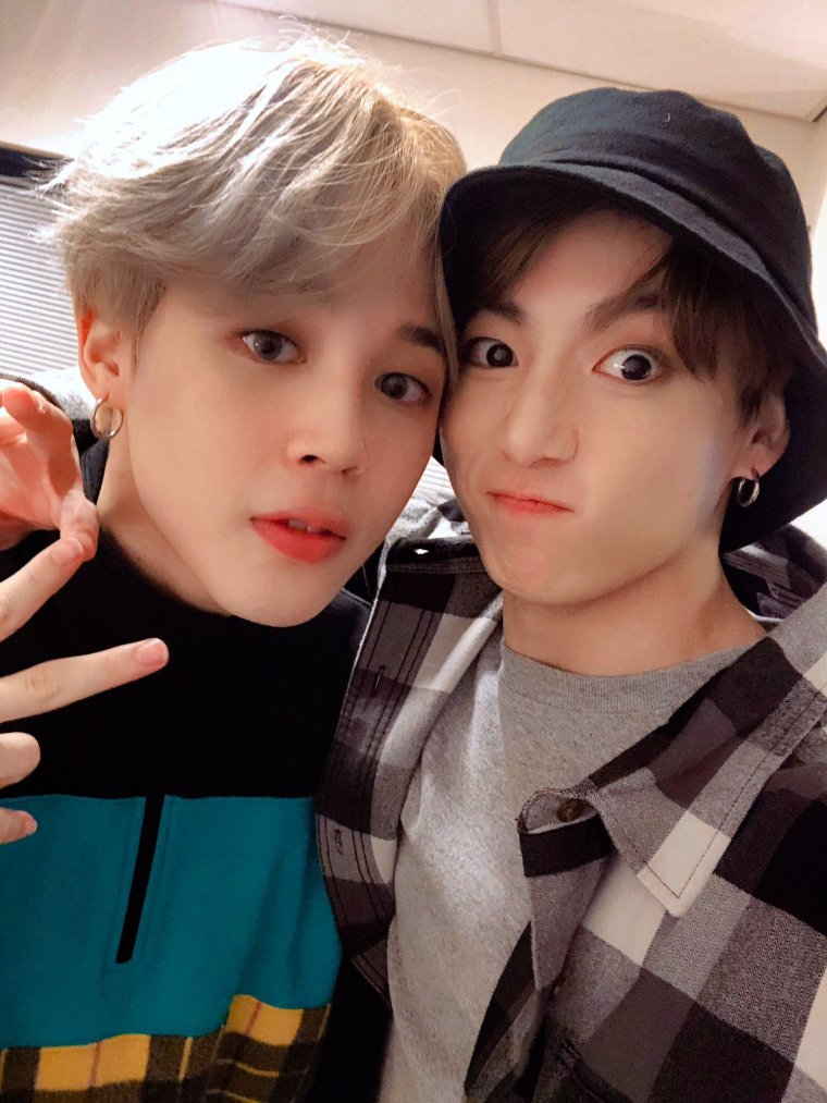 Юнги и Чимин селфи 2020