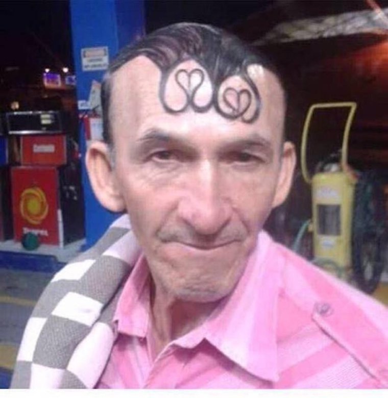 Смешные мужские прически с челкой