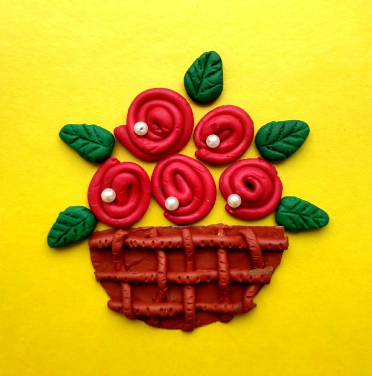 Цветы из пластилина для детей пошагово