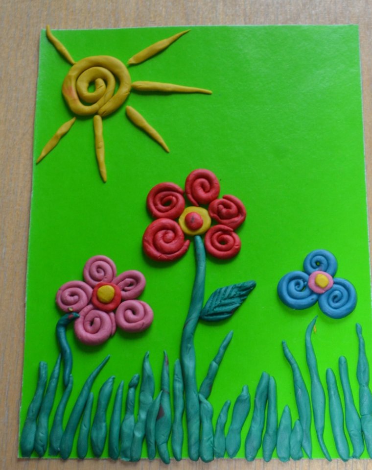 Жостовский поднос пластилинография