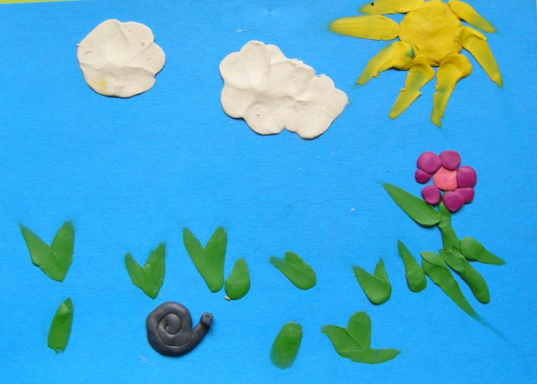 Пластилиновая живопись для детей