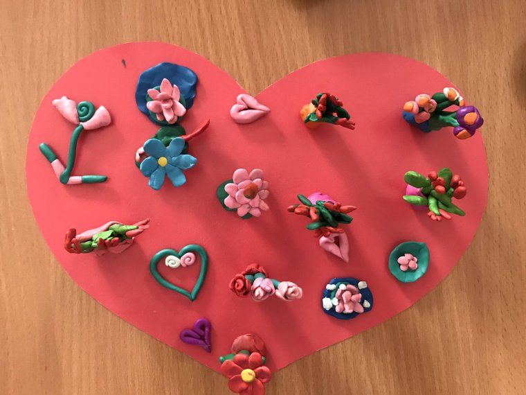 Лепка ваза с цветами в старшей группе