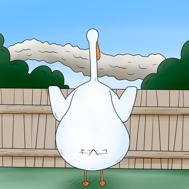 Гусь обиделся