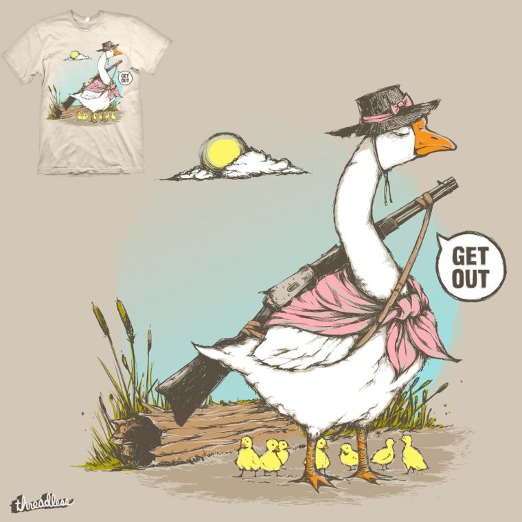 Гусь танцует