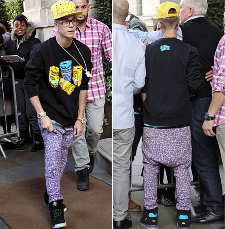 Джастин Бибер штаны