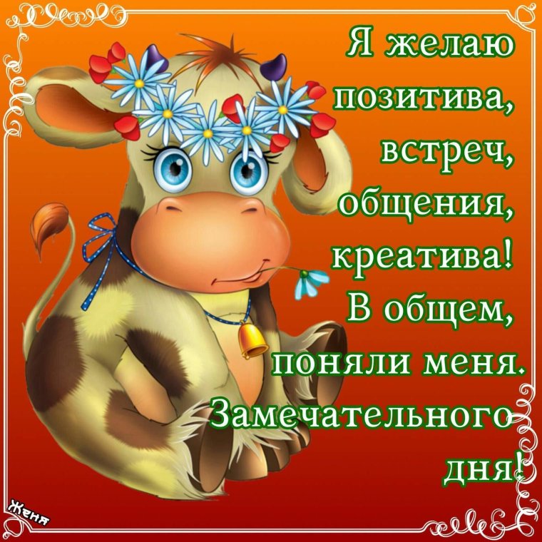 Пожелания удачи и хорошего настроения