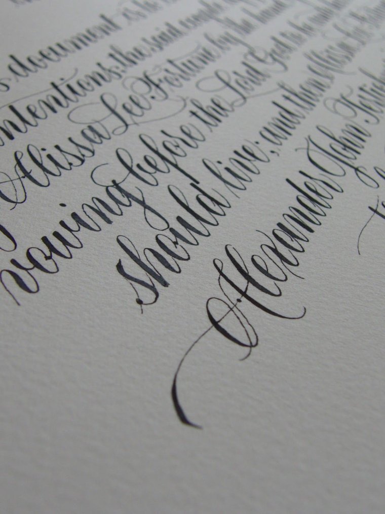 Красивый Каллиграфический почерк