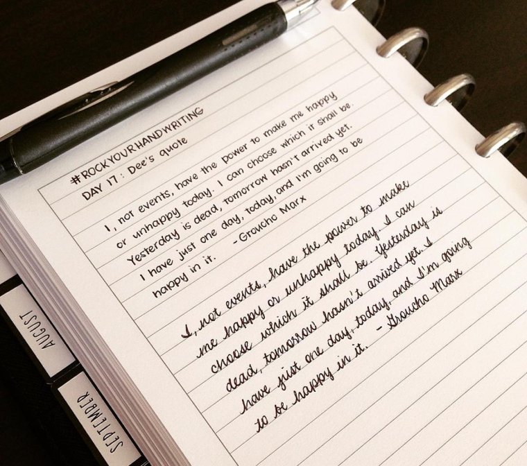 Эстетичный почерк