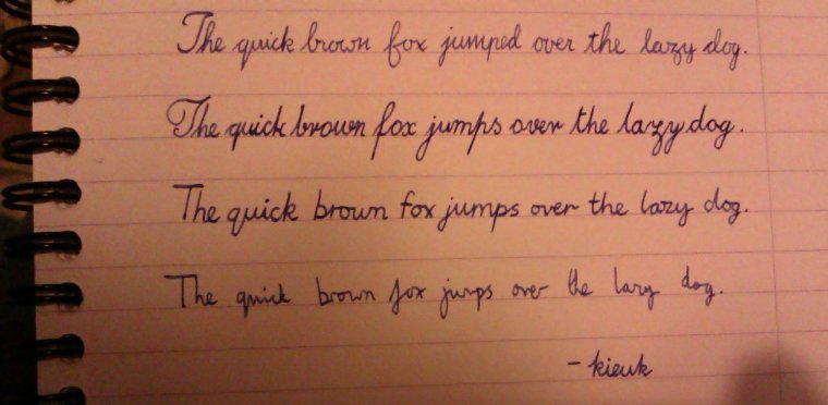 Красивый почерк