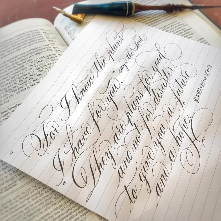 Каллиграфия почерк