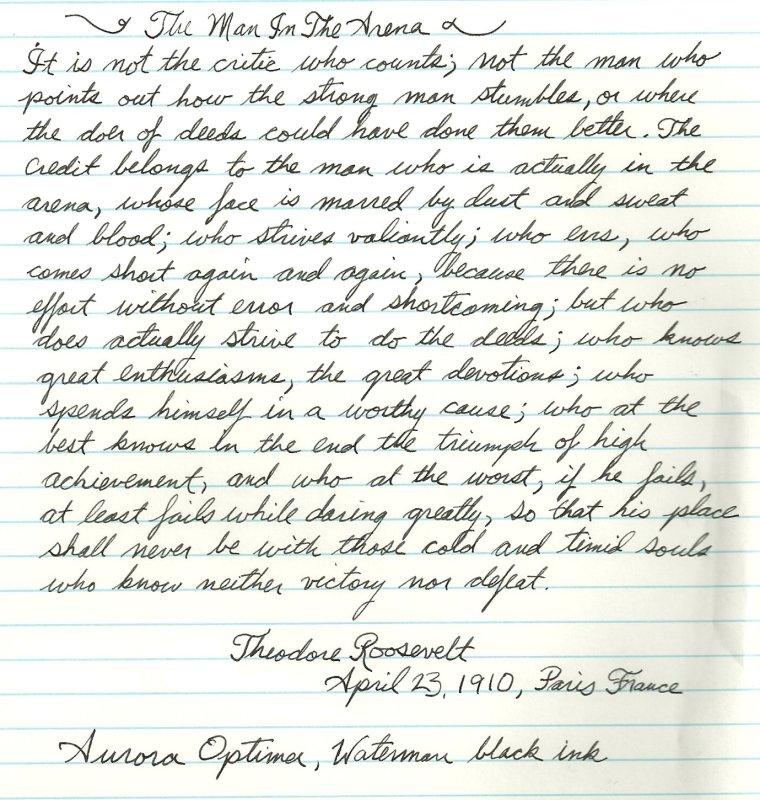 Рукописный текст на английском