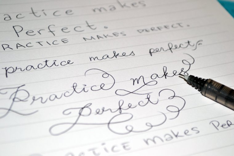 Детский почерк английский