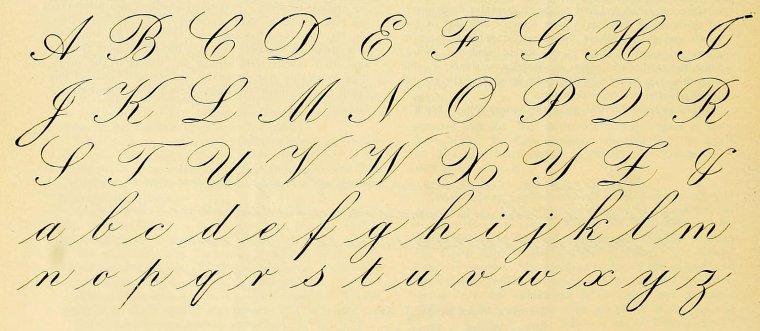 Каллиграфия английский алфавит копперплейт