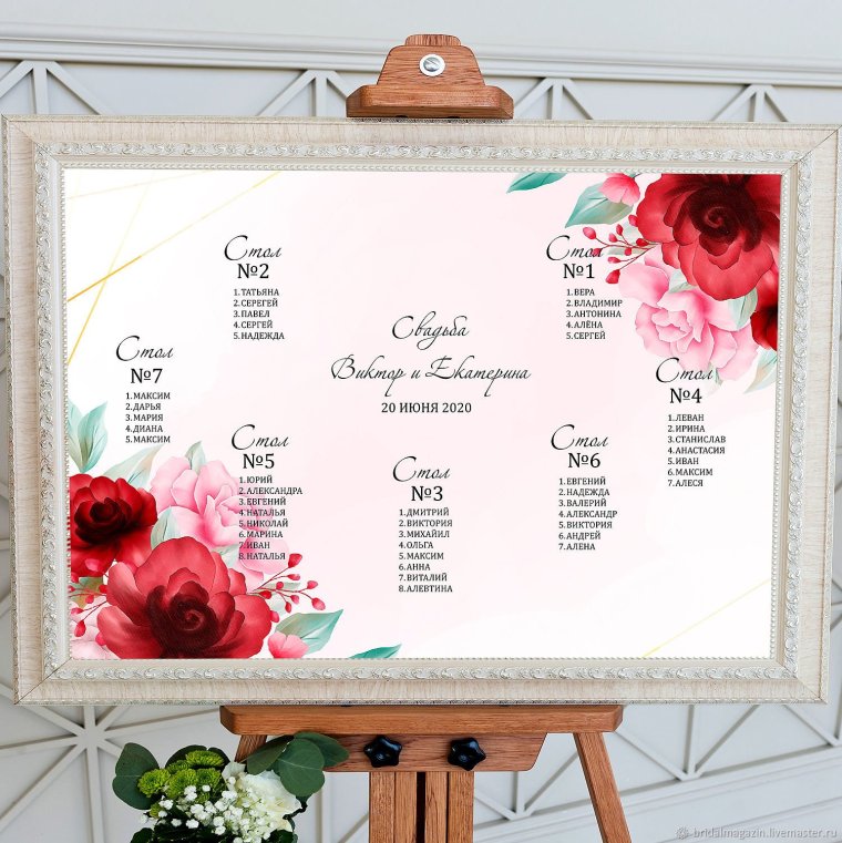 Фон для плана рассадки гостей на свадьбе