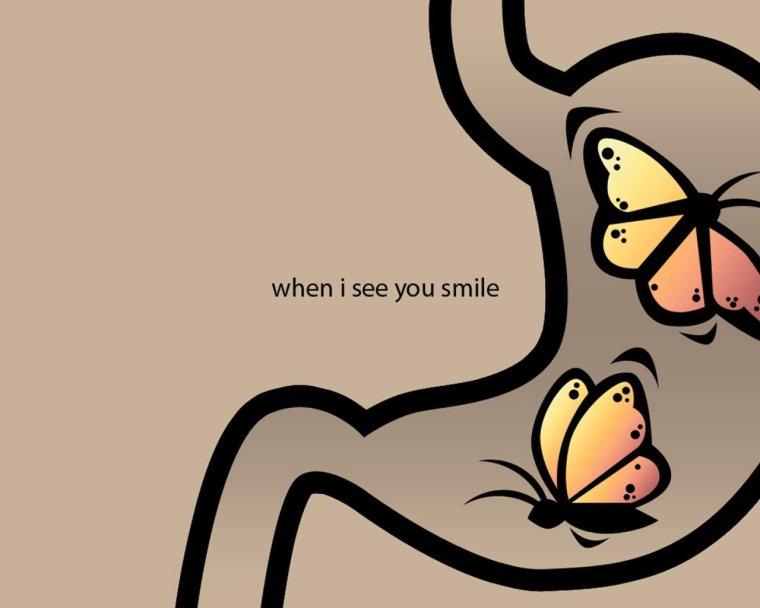 Бабочки в животе картинки прикольные