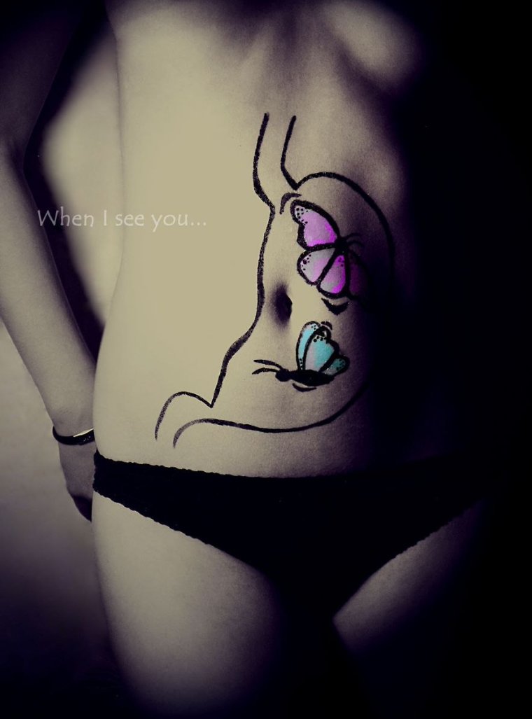 Беременная рисунок смешной