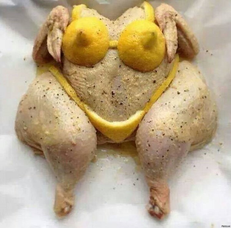 Целую курицу