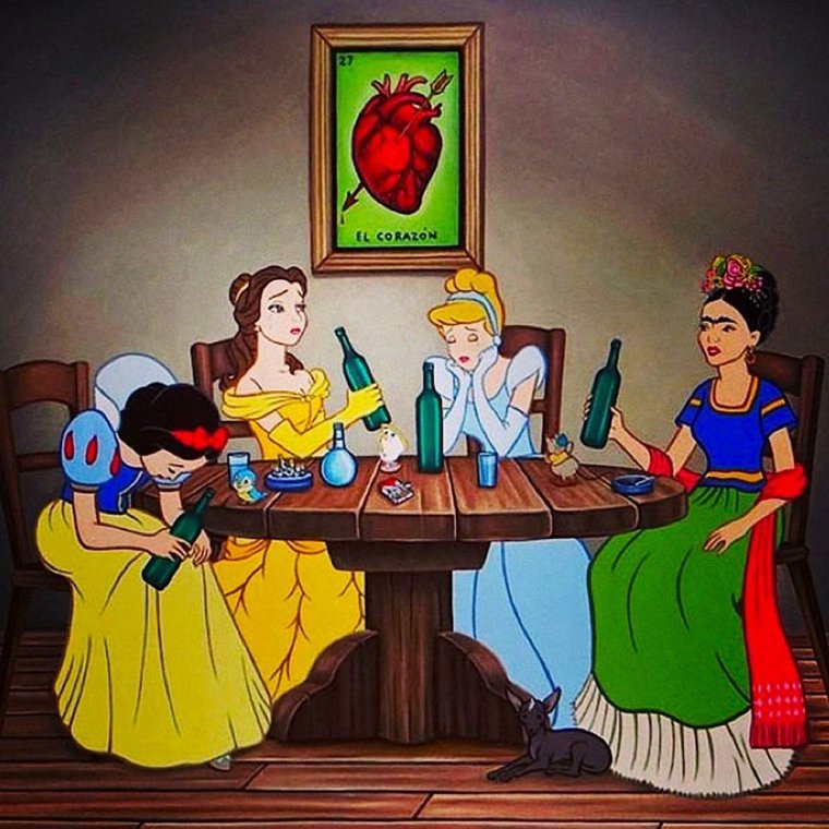 Пьющие Диснеевские принцессы