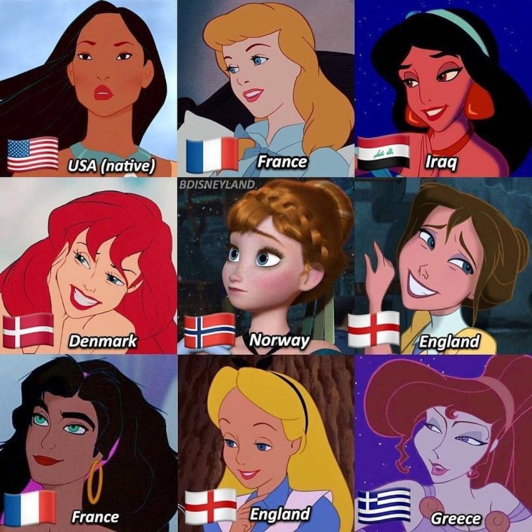 Диснеевские принцессы приколы