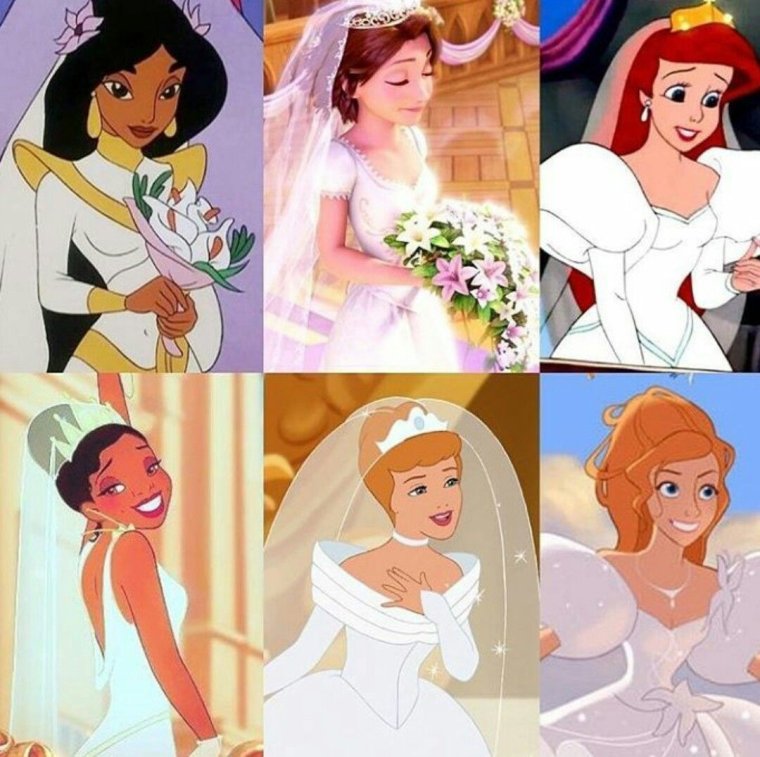 Принцессы Уолт Диснея после свадьбы