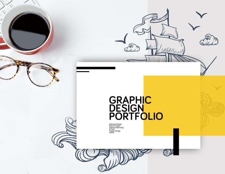 Обложка портфолио графического дизайнера