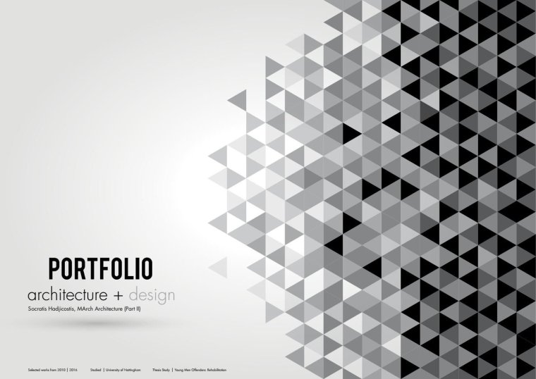 Обложка портфолио архитектора