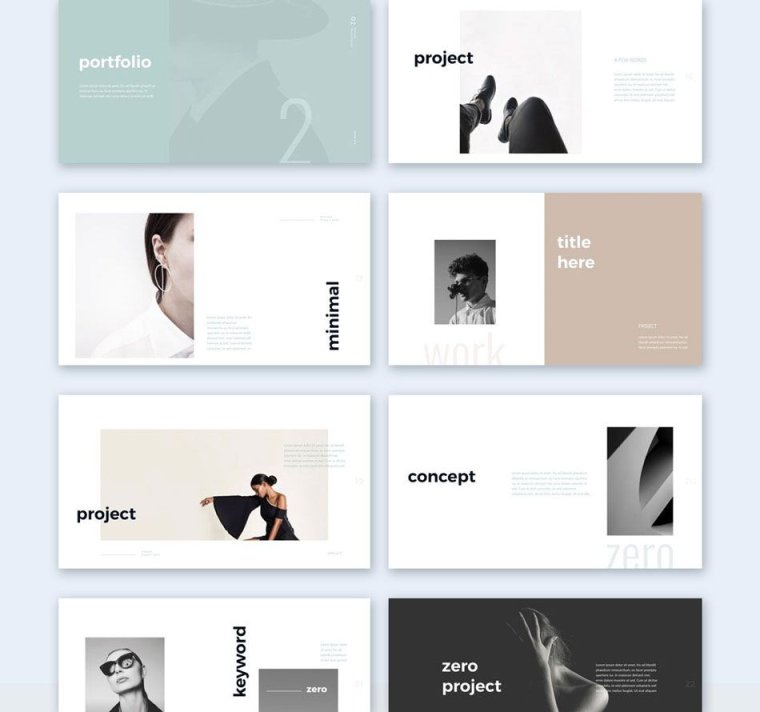 Минималистичное портфолио дизайнера