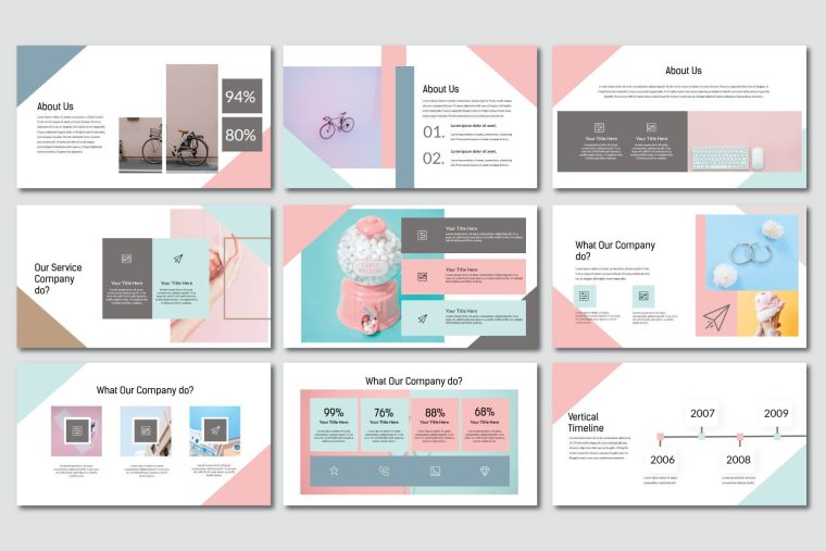 Дизайнерские макеты презентаций