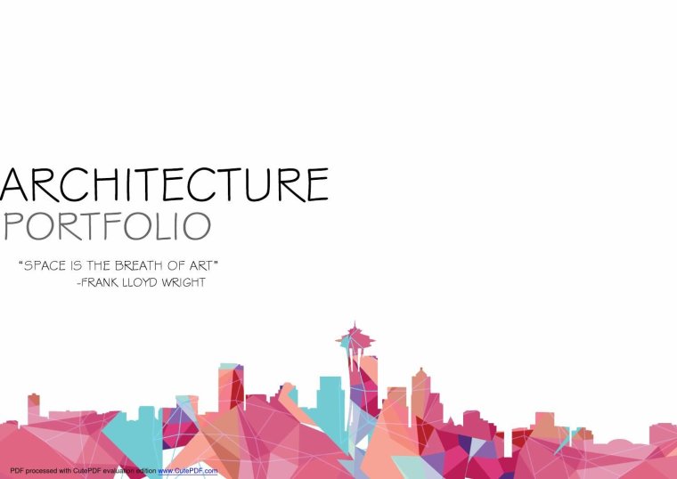 Портфолио архитектора pdf