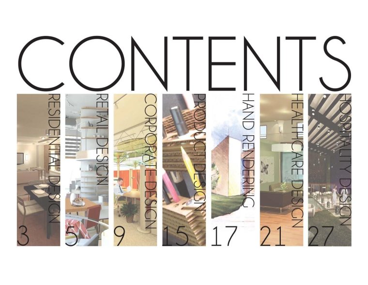 Обложка портфолио дизайнера интерьера