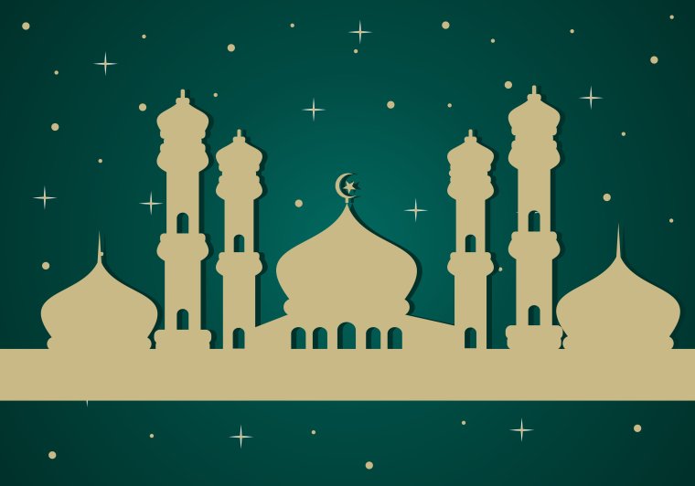 Мечеть Ислам в векторе